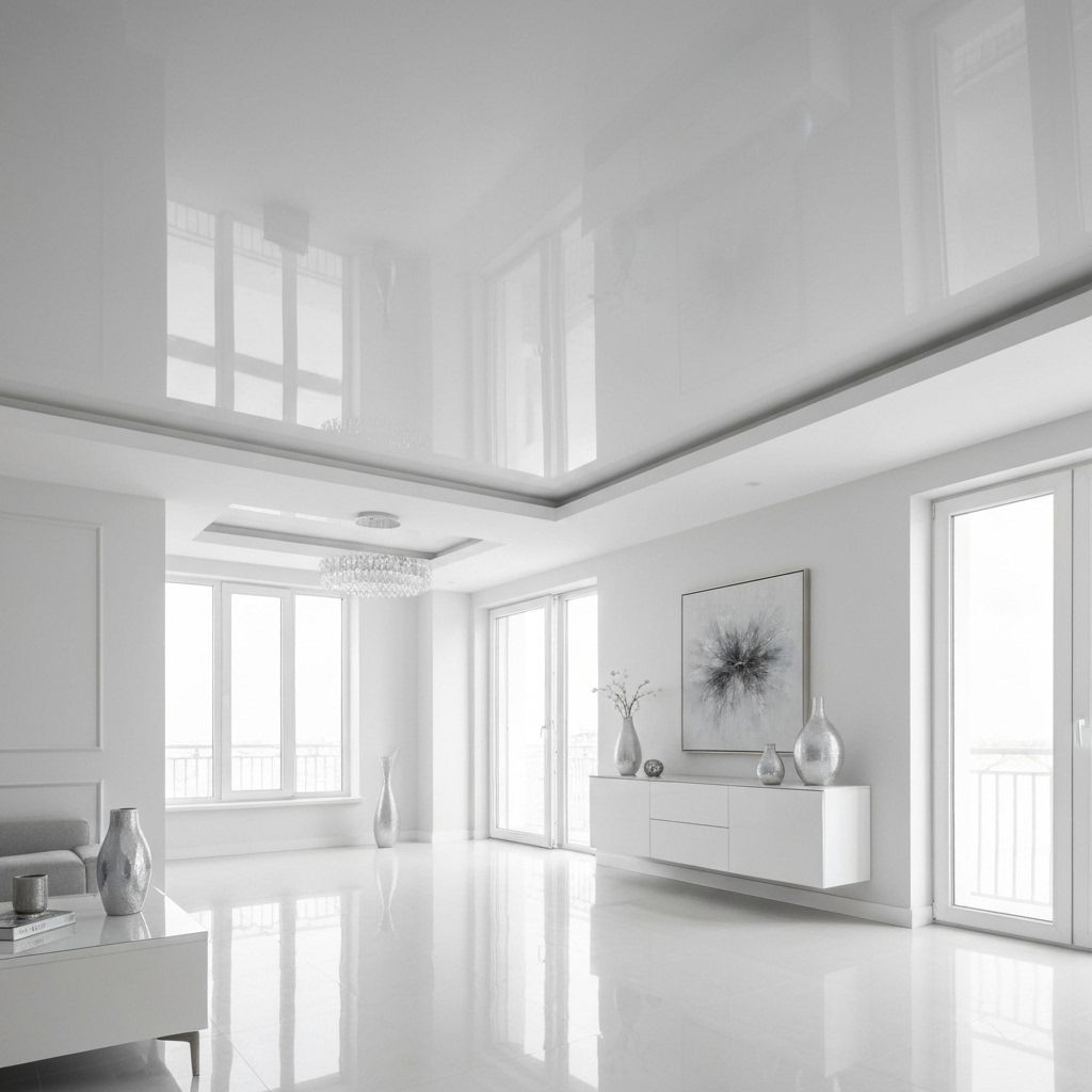 Moderner Innenraum mit Spanndecke